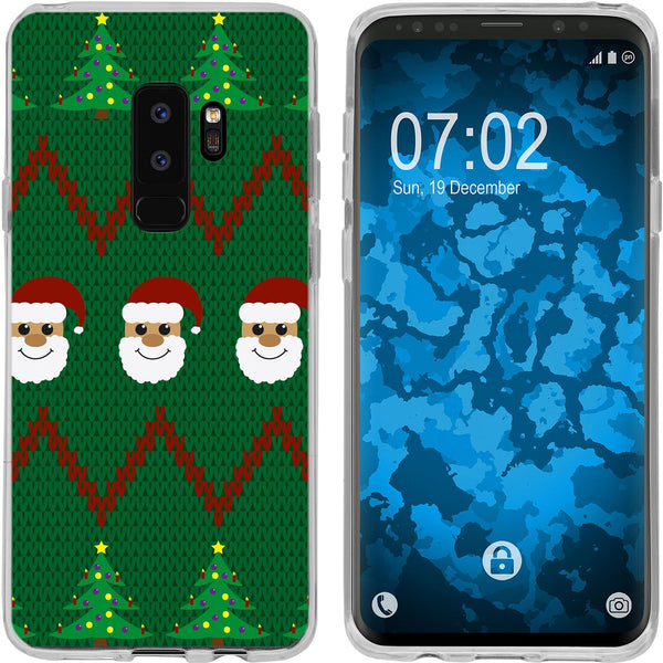 Galaxy S9 Silikon-Hülle X Mas Weihnachten X-Mas Sweater M7 C