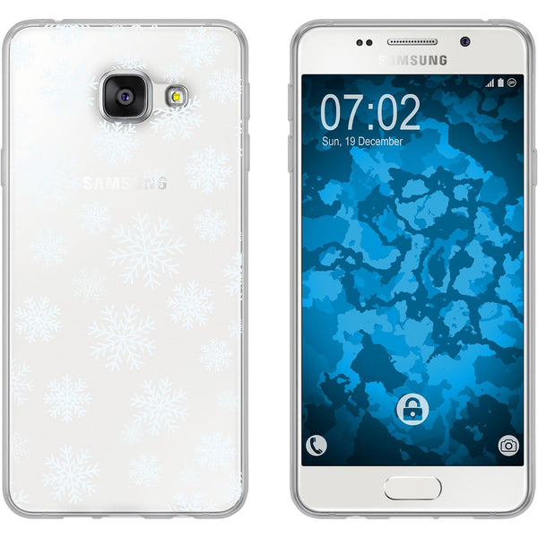 Galaxy A7 (2016) A710 Silikon-Hülle X Mas Weihnachten Schnee