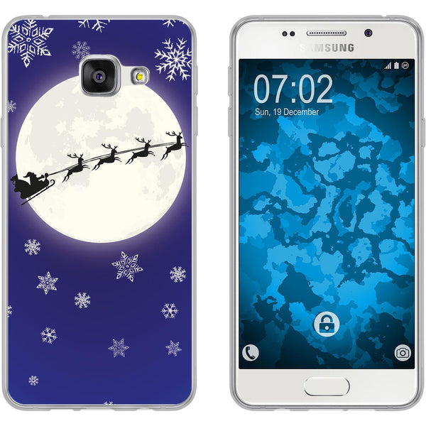 Galaxy A7 (2016) A710 Silikon-Hülle X Mas Weihnachten Santa