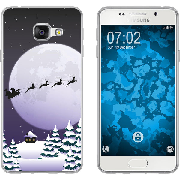 Galaxy A5 (2016) A510 Silikon-Hülle X Mas Weihnachten Santa