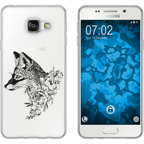 Galaxy A5 (2016) A510 Silikon-Hülle Floral Fuchs M1-1 Case