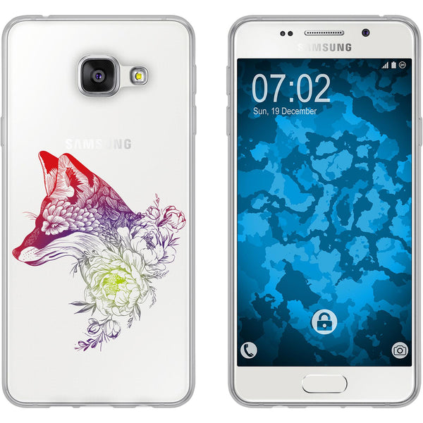 Galaxy A5 (2016) A510 Silikon-Hülle Floral Fuchs M1-5 Case