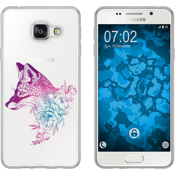 Galaxy A5 (2016) A510 Silikon-Hülle Floral Fuchs M1-6 Case