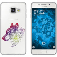 Galaxy A5 (2016) A510 Silikon-Hülle Floral Wolf M3-5 Case