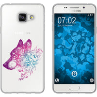Galaxy A5 (2016) A510 Silikon-Hülle Floral Wolf M3-6 Case