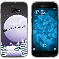 Galaxy A5 2017 Silikon-Hülle X Mas Weihnachten Santa - Night
