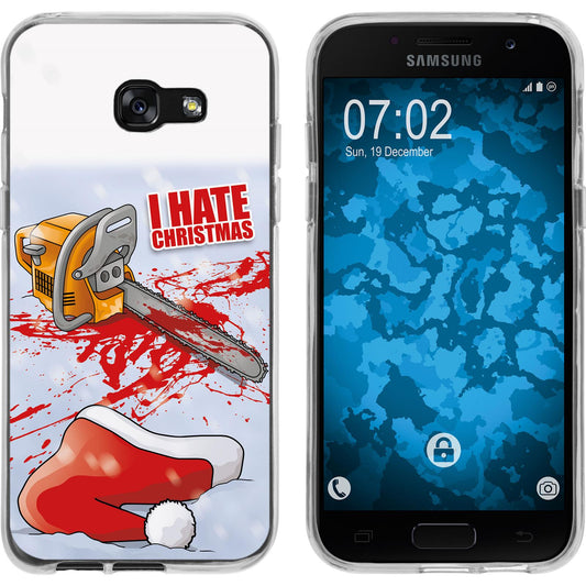 Galaxy A3 2017 Silikon-Hülle X Mas Weihnachten Hate X-Mas M8