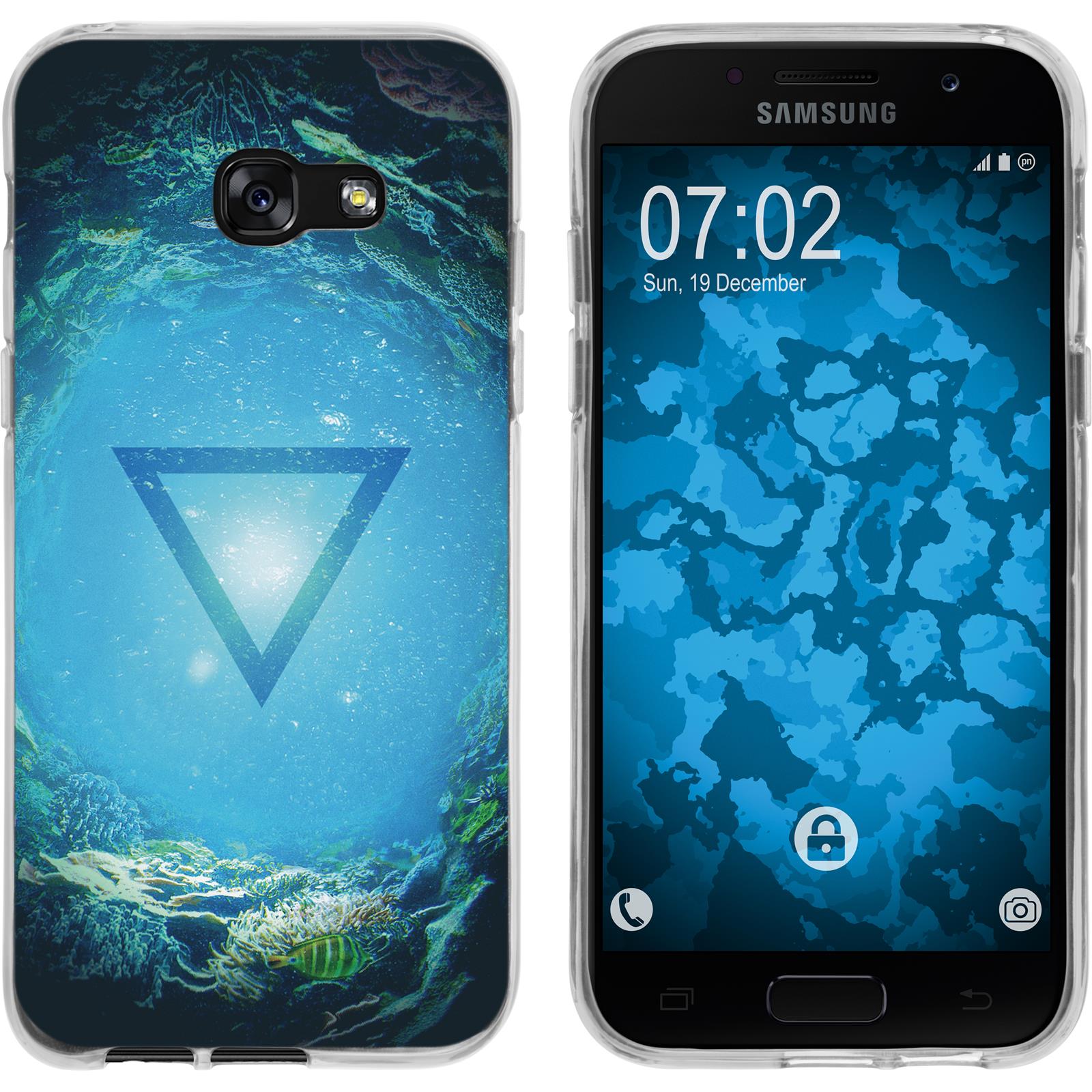 Galaxy A7 (2017) Silikon-Hülle Element Wasser M4 Case