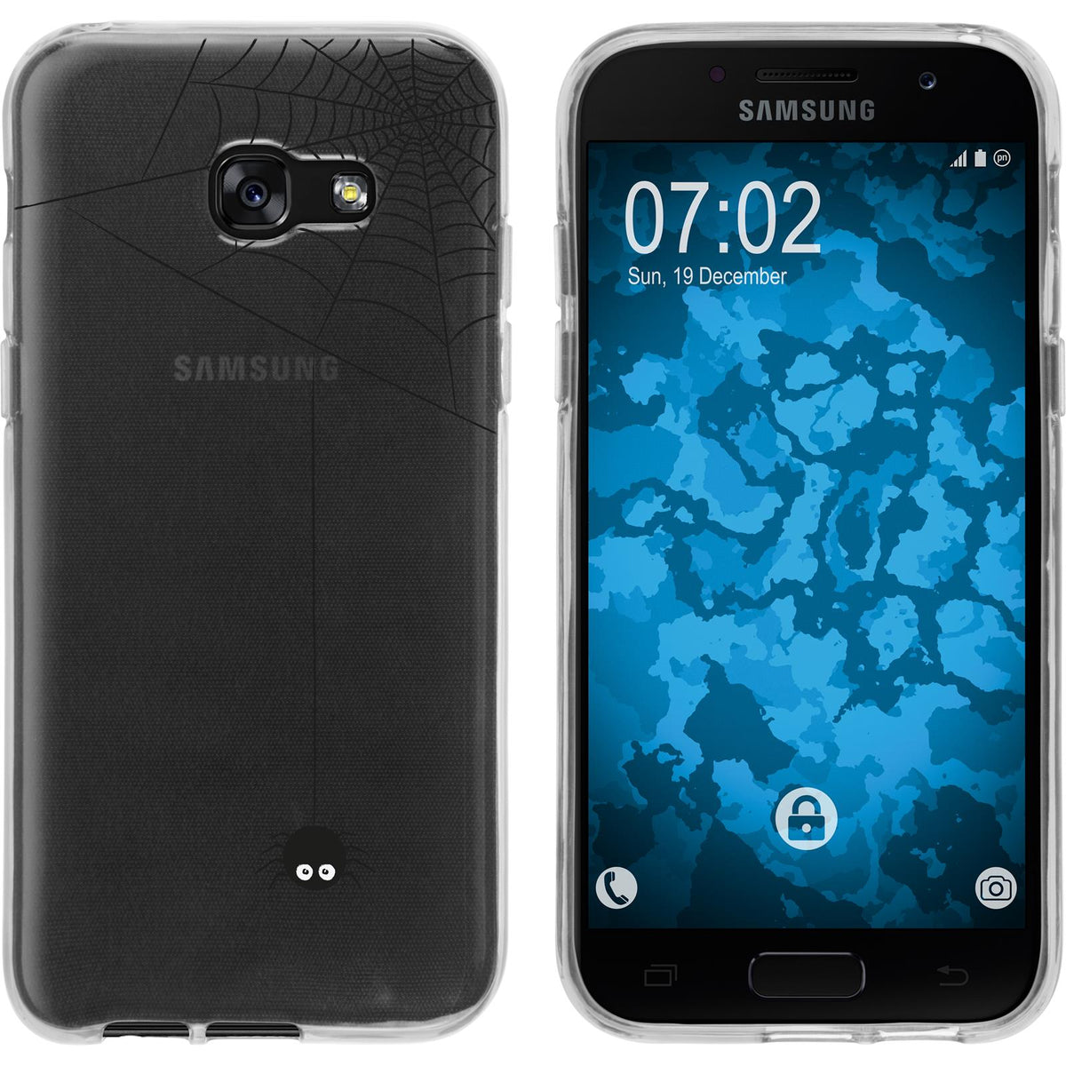 Galaxy A7 (2017) Silikon-Hülle Herbst Spinne/Spider M3 Case