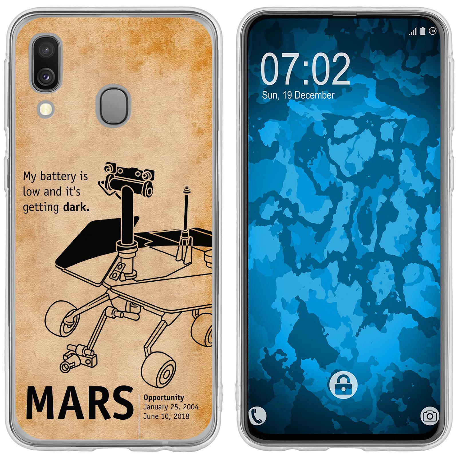 Galaxy A40 Silikon-Hülle Space Rover M2 Case