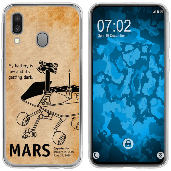 Galaxy A40 Silikon-Hülle Space Rover M2 Case