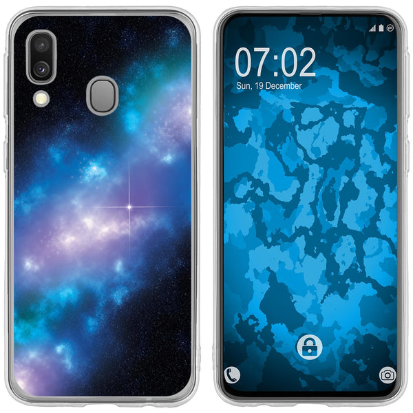Galaxy A40 Silikon-Hülle Space Blue Belt M4 Case
