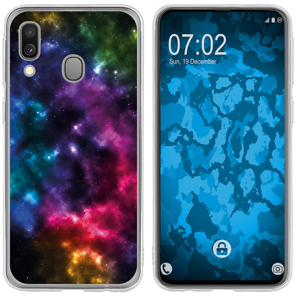 Galaxy A40 Silikon-Hülle Space Nebula M8 Case