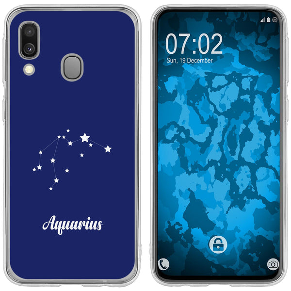 Galaxy A40 Silikon-Hülle SternzeichenAquarius M10 Case