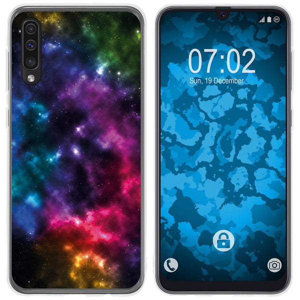 Galaxy A50 Silikon-Hülle Space Nebula M8 Case
