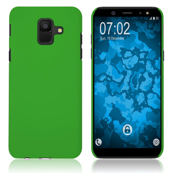 Hardcase für Samsung Galaxy A6 (2018) gummiert grün