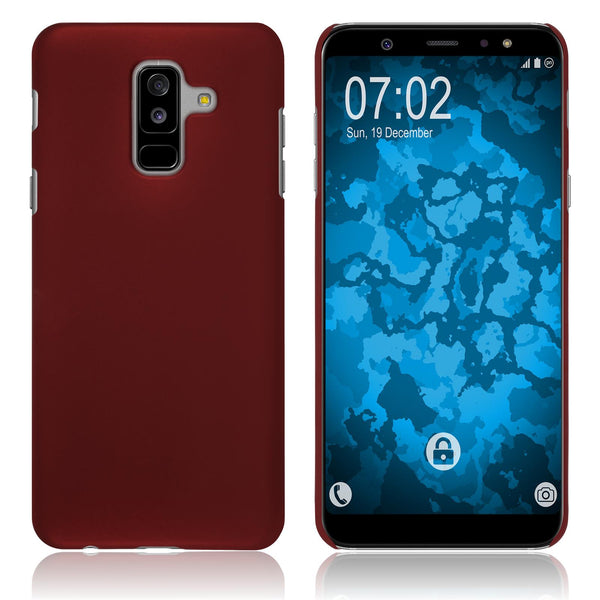 Hardcase für Samsung Galaxy A6 Plus (2018) gummiert rot