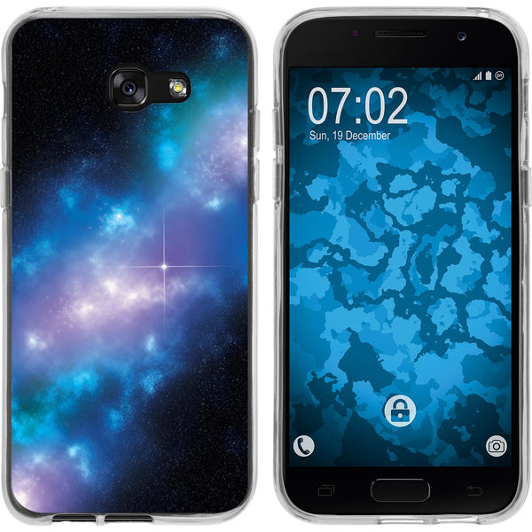 Galaxy A7 (2017) Silikon-Hülle Space Blue Belt M4 Case