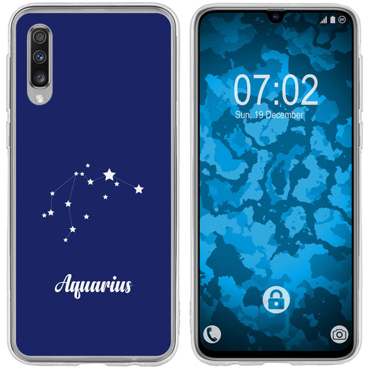 Galaxy A70 Silikon-Hülle SternzeichenAquarius M10 Case