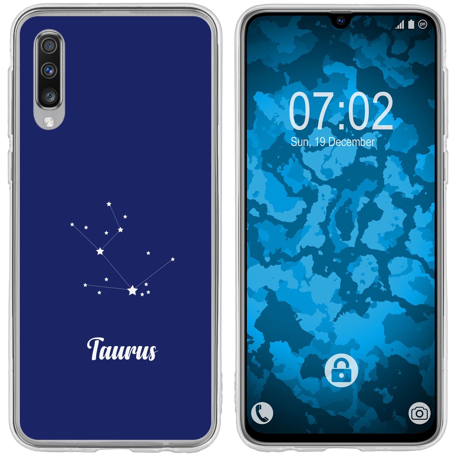 Galaxy A70 Silikon-Hülle SternzeichenTaurus M8 Case