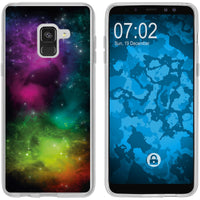 Galaxy A8 (2018) EU Version Silikon-Hülle Space Starfield M7