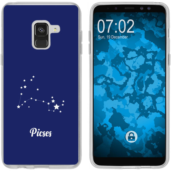 Galaxy A8 Plus (2018) Silikon-Hülle SternzeichenPisces M1 Ca