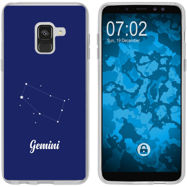 Galaxy A8 Plus (2018) Silikon-Hülle SternzeichenGemini M12 C