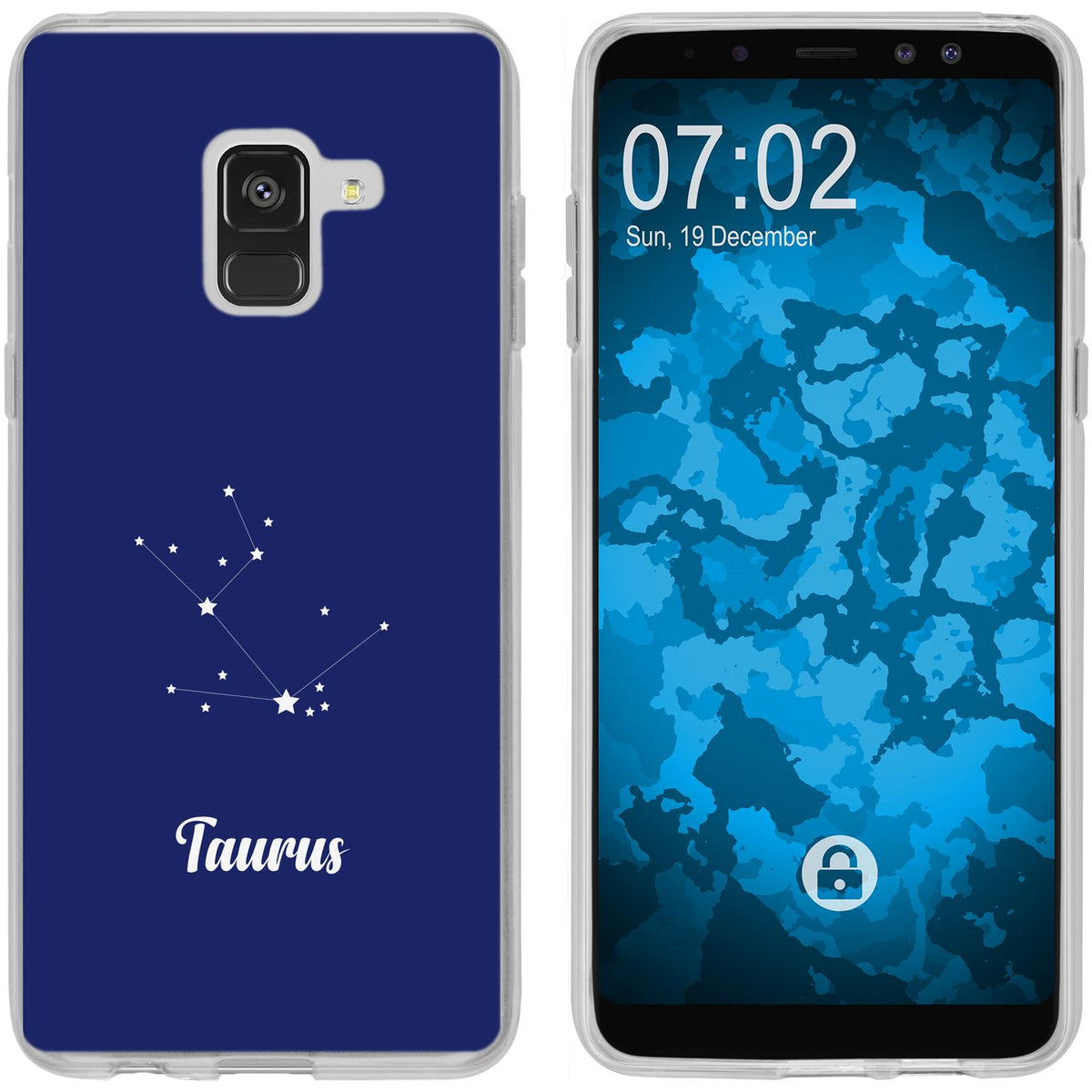 Galaxy A8 Plus (2018) Silikon-Hülle SternzeichenTaurus M8 Ca