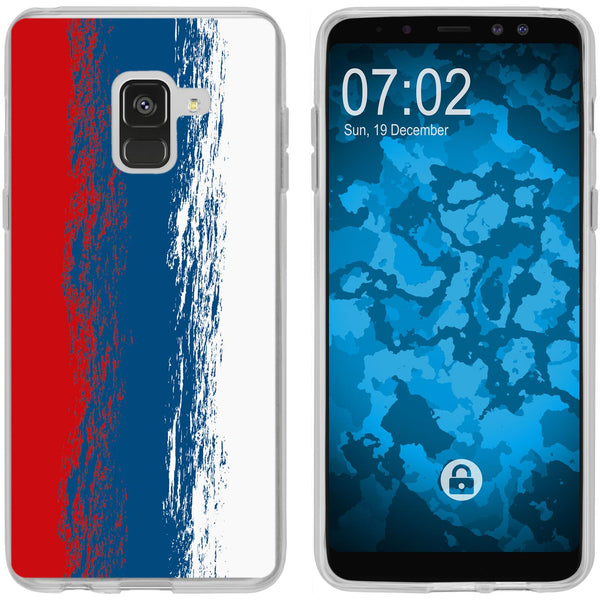 Galaxy A8 (2018) EU Version Silikon-Hülle WM Russland M9 Cas
