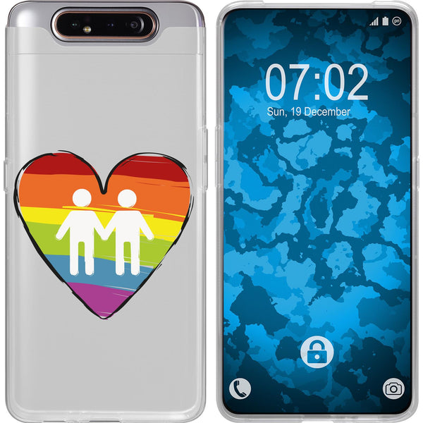 Galaxy A80 Silikon-Hülle pride Männer M3 Case