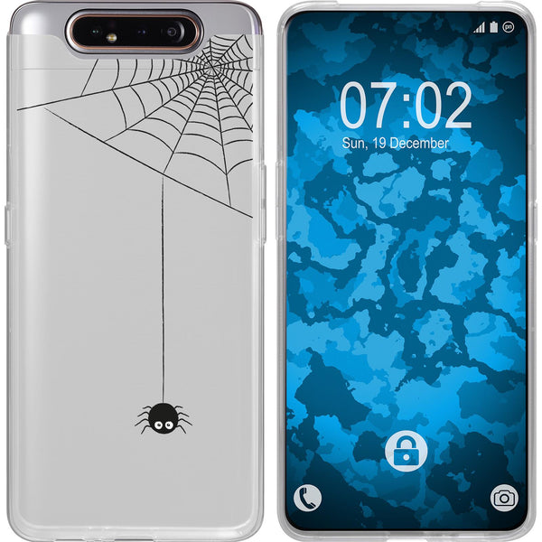 Galaxy A80 Silikon-Hülle Herbst Spinne/Spider M3 Case