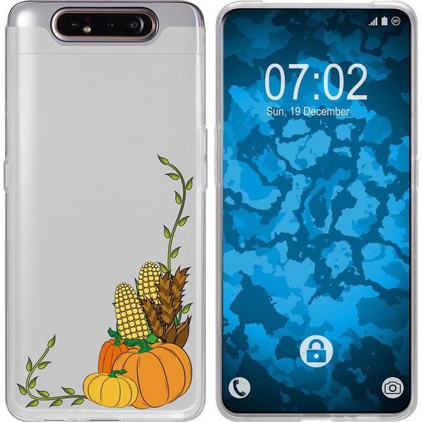 Galaxy A80 Silikon-Hülle Herbst Erntedankfest/Thanksgiving M