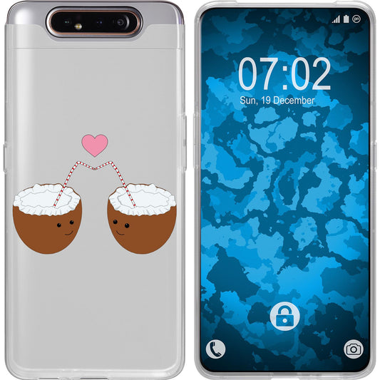 Galaxy A80 Silikon-Hülle Sommer Coconuts M3 Case