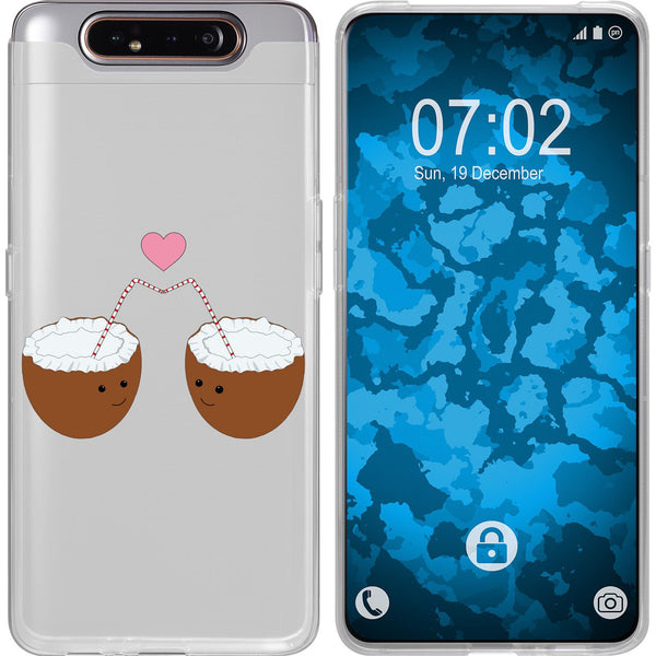 Galaxy A80 Silikon-Hülle Sommer Coconuts M3 Case