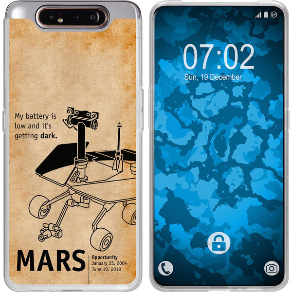 Galaxy A80 Silikon-Hülle Space Rover M2 Case