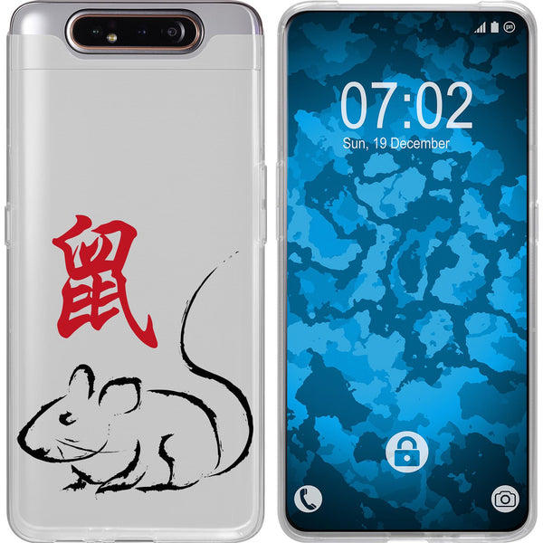 Galaxy A80 Silikon-Hülle Tierkreis Chinesisch M1 Case