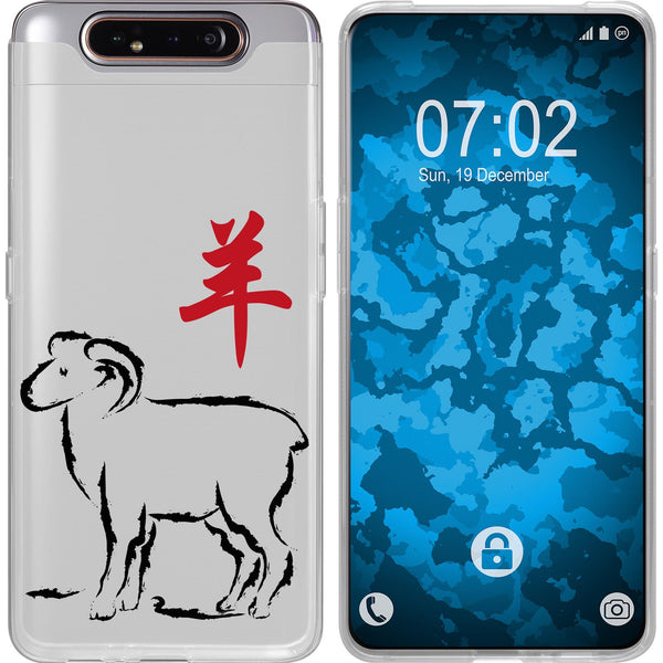 Galaxy A80 Silikon-Hülle Tierkreis Chinesisch M8 Case