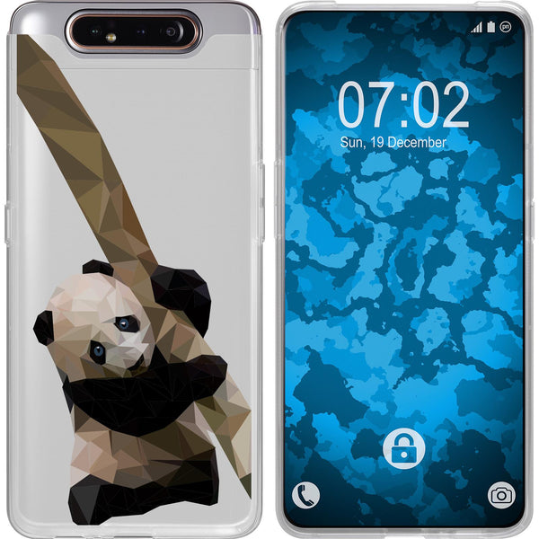 Galaxy A80 Silikon-Hülle Vektor Tiere Panda M4 Case