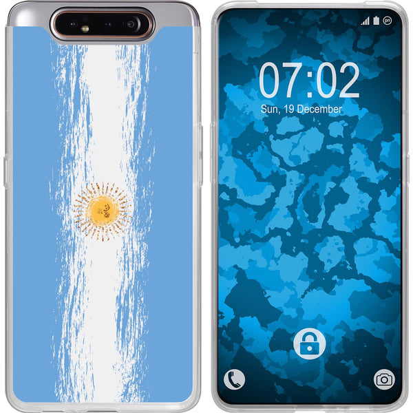 Galaxy A80 Silikon-Hülle WM Argentinien M1 Case