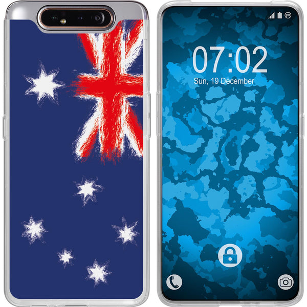 Galaxy A80 Silikon-Hülle WM Australien M2 Case
