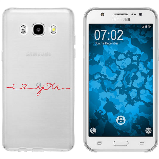 Galaxy J5 (2016) J510 Silikon-Hülle in Love Wörter M2 Case