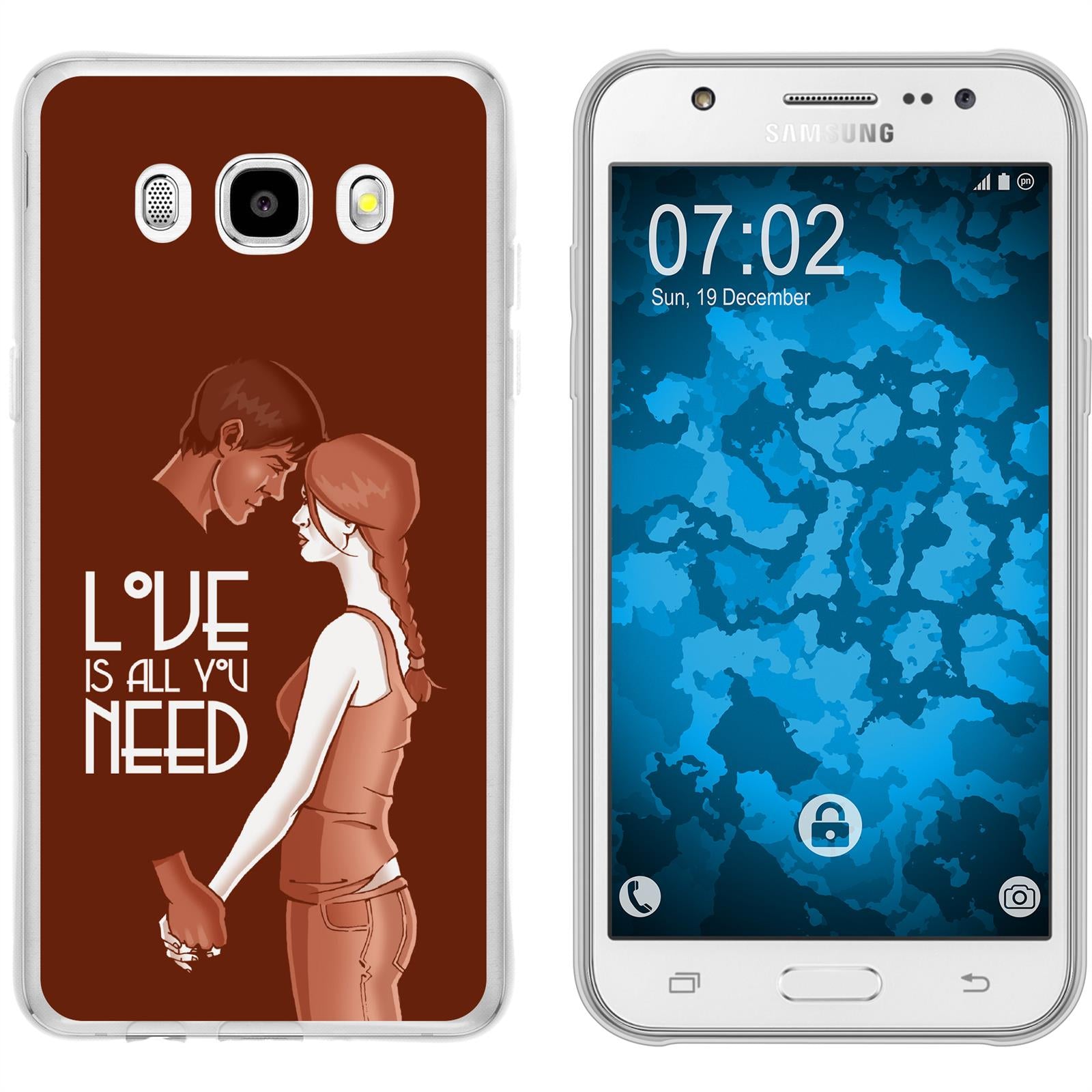 Galaxy J5 (2016) J510 Silikon-Hülle in Love Beziehung M3 Cas