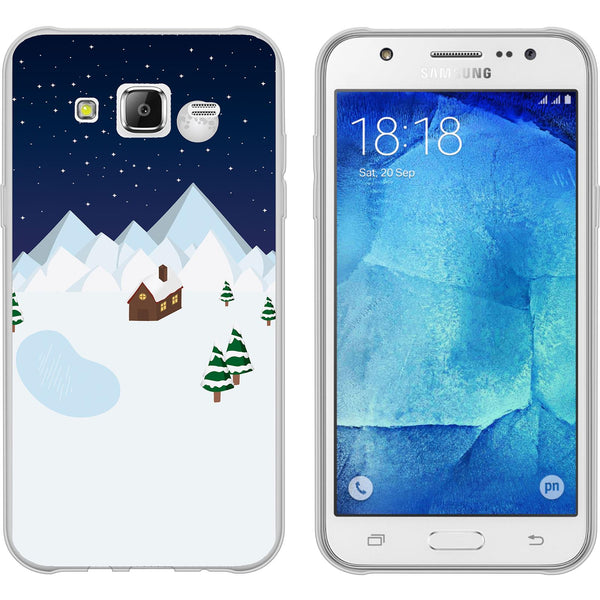 Galaxy J5 (2016) J510 Silikon-Hülle X Mas Weihnachten Winter