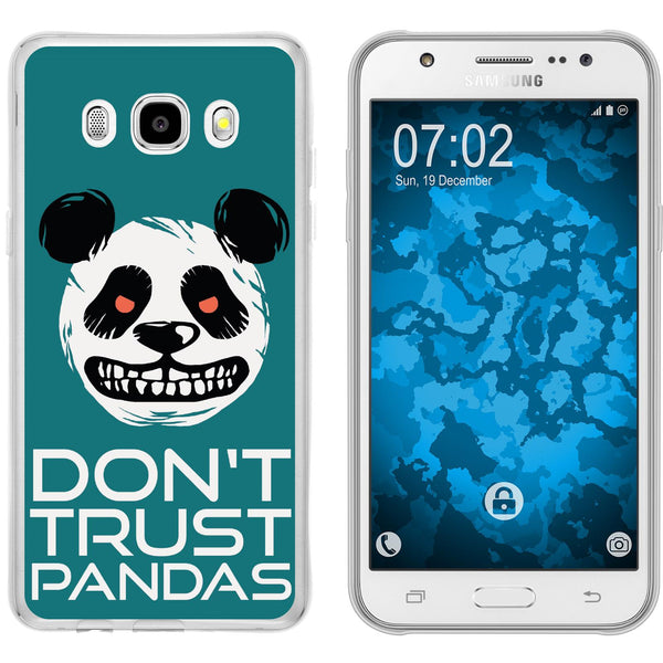 Galaxy J5 (2016) J510 Silikon-Hülle Crazy Animals Panda M2 C