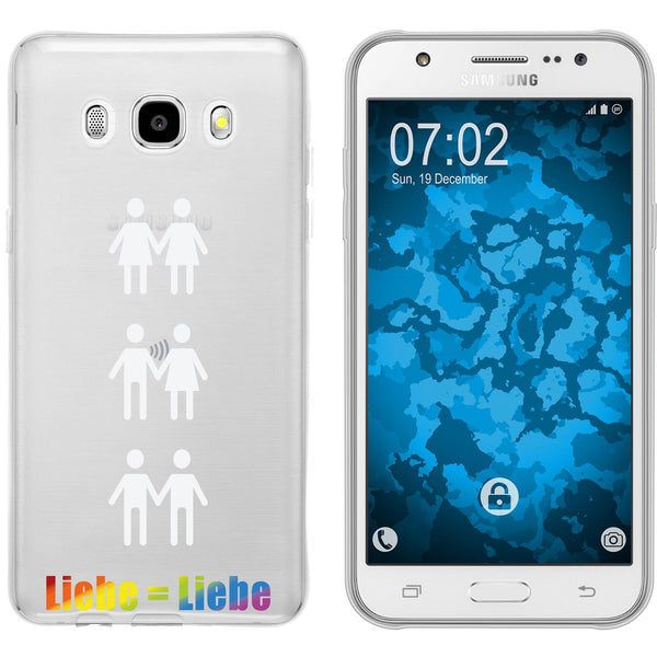 Galaxy J5 (2016) J510 Silikon-Hülle pride Beziehung M1 Case