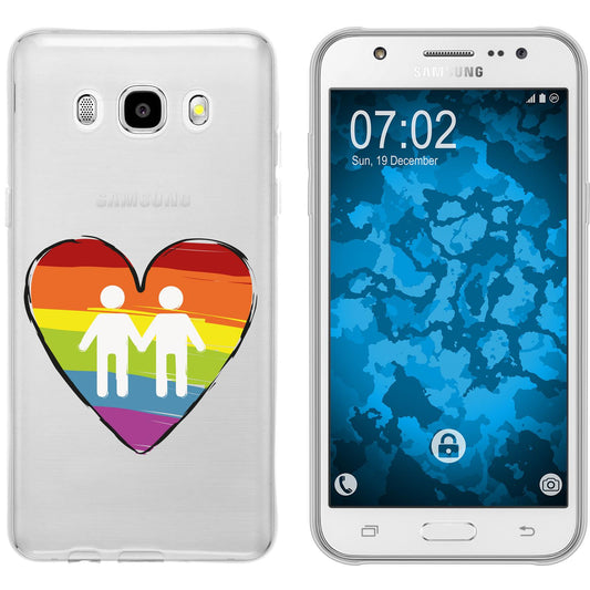 Galaxy J5 (2016) J510 Silikon-Hülle pride Männer M3 Case