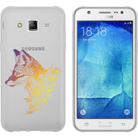 Galaxy J5 (2016) J510 Silikon-Hülle Floral Fuchs M1-3 Case