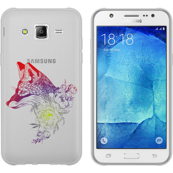 Galaxy J5 (2016) J510 Silikon-Hülle Floral Fuchs M1-5 Case