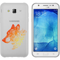 Galaxy J5 (2016) J510 Silikon-Hülle Floral Wolf M3-2 Case