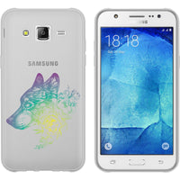 Galaxy J5 (2016) J510 Silikon-Hülle Floral Wolf M3-4 Case
